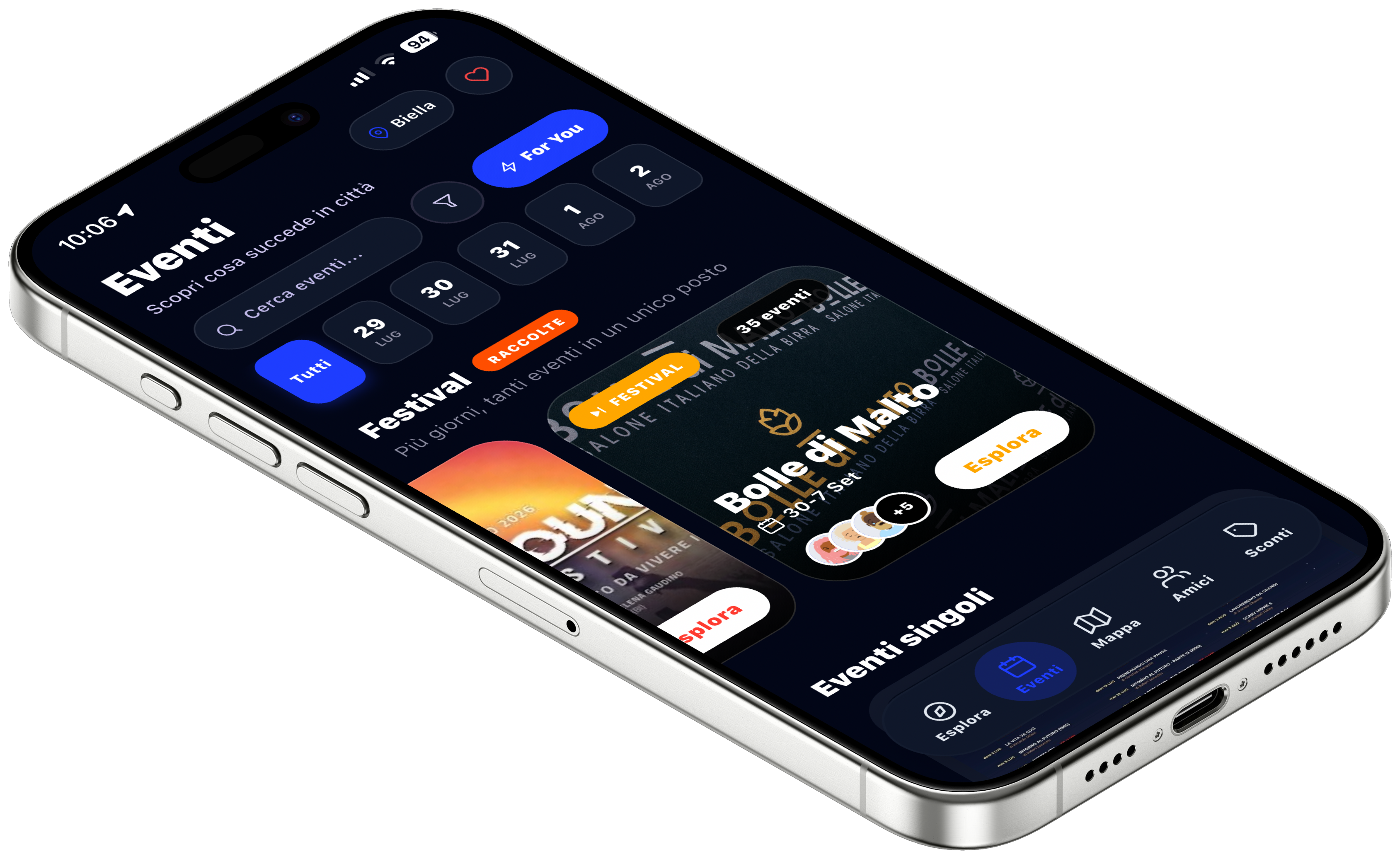 Step-Out App Eventi